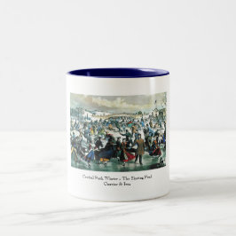 Currier & Ives - caneca - inverno do Central Park