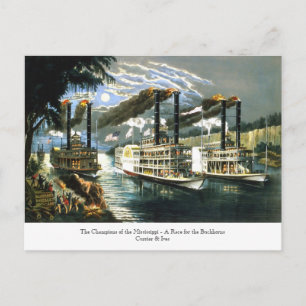 Currier & Ives - Cartão postal - Champions Missis