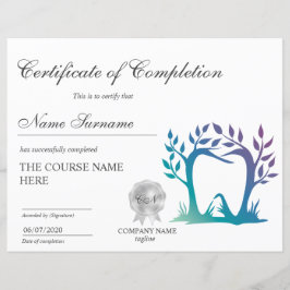 Curso de Certificado de Conclusão de Branqueamento