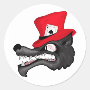 Curso de etiquetas do lobo solitário da sorte