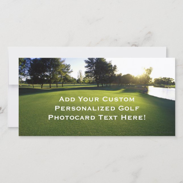 Curso de Golfe Verde no amanhecer (Frente)