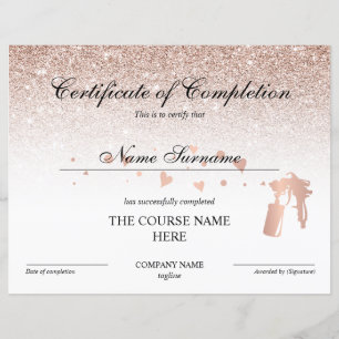 Curso de Tans de Pulverização do Certificado de Co