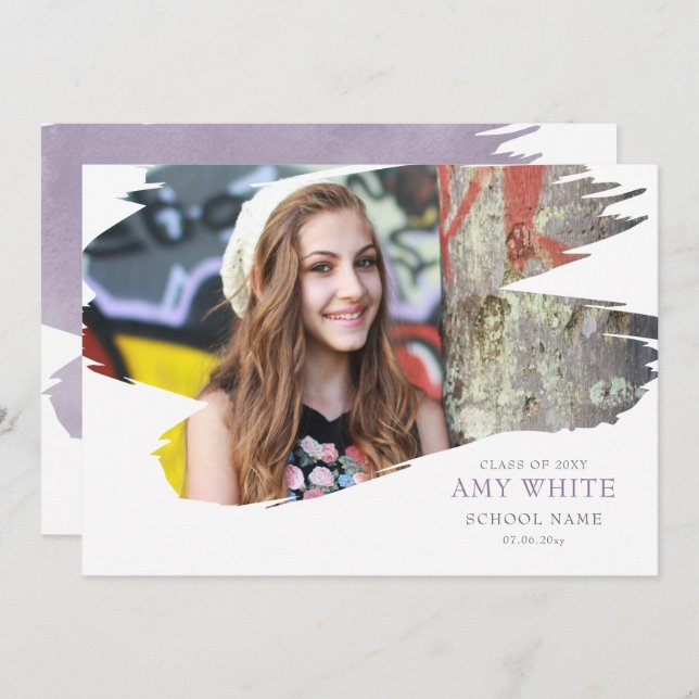 Curso do anúncio de graduação de sucesso (Frente/Verso)