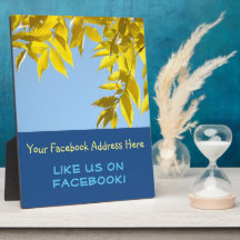 Curtir no Facebook placa contador sinal Outono