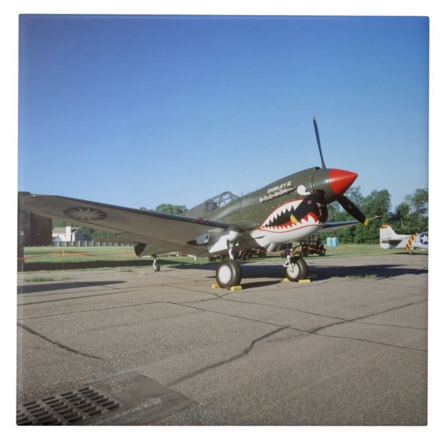 Curtiss P-40 Warhawk, em festival aéreo de (Frente)