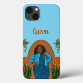 Curva, Mulher Negra, Plantas Domésticas, Laranja e