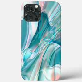 Curvas amassadas em tons claros de azul e rosa