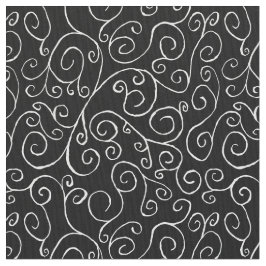 Curvas Brancas de Rolagem Pintadas no Tecido Preto