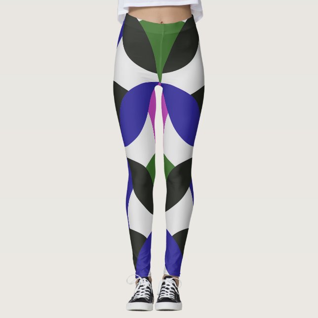 Curvas Coloridas Leggings (Frente)