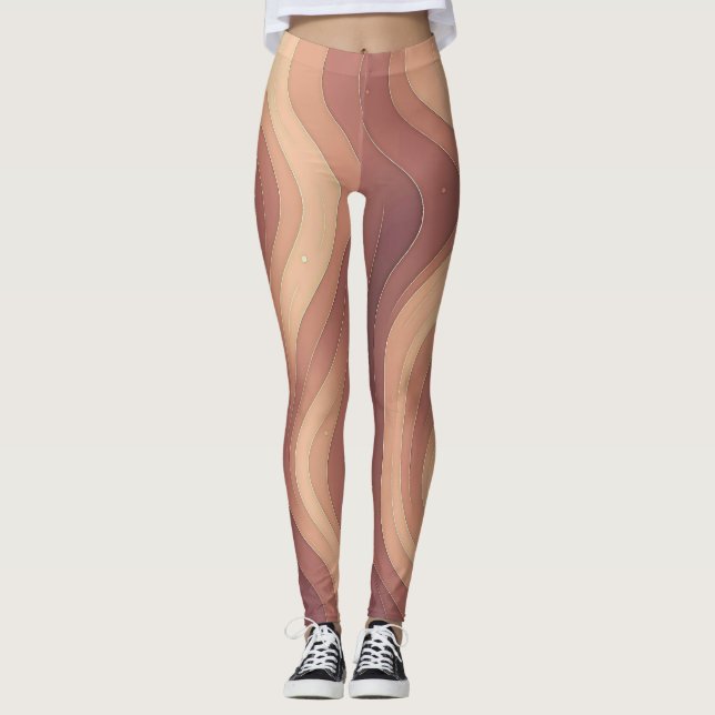 Curvas Divinas – Leggings com Arte de Linha Femini (Frente)