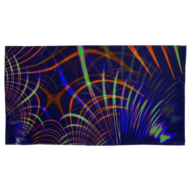 Curvas pontiagudas de coral para verde limão e azu (Frente-Esquerda)