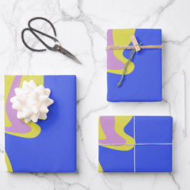 Curved Flowing Lines in a Layered Abstract Pattern