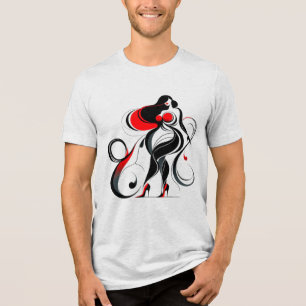 Curvy Abstrato Silhouette Art