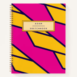 Cusotm Name Spiral Sketchbook Notebook