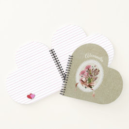 Custom adorable natural brown texture with flowers