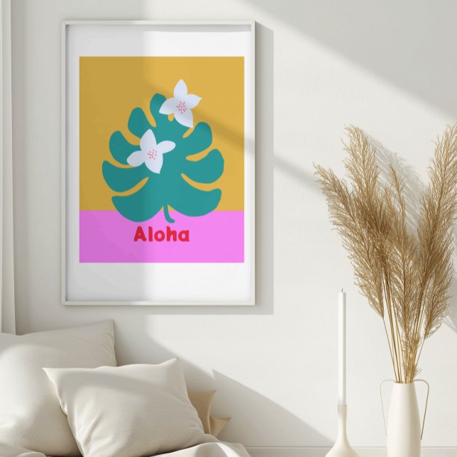Custom aloha bright colors modern wall poster (Criador carregado)