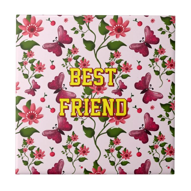 Custom and personalized floral Butterfly pattern  (Frente)