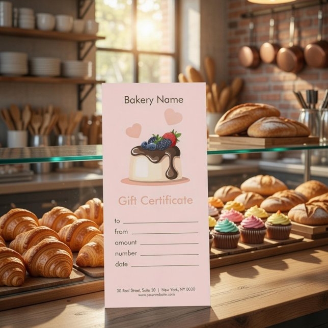 Custom Bakery Gift Certificate  (Criador carregado)