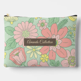 Custom beautiful hand drawn flowers in Pastel Pink