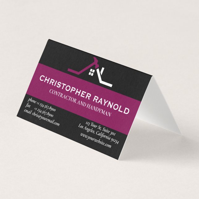 Custom Black and Wine Home Building Construction (Frente)