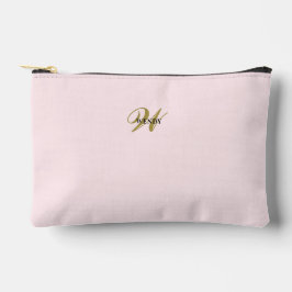 Custom Blush Pink Gold Initial l Simple Minimalist