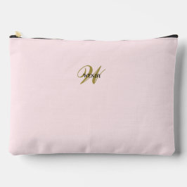 Custom Blush Pink Gold Initial l Simple Minimalist