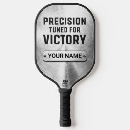 Custom Brushed Steel Precision Tech Pickleball Pad