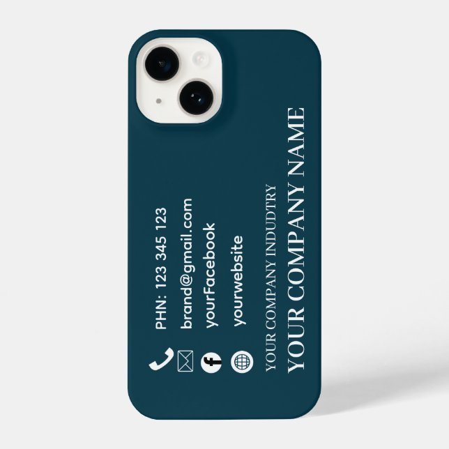 Custom Business Card Promo iphone case (Verso)