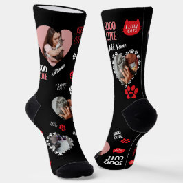 Custom Cat Socks Gift for Pet Lovers - Cat Photos