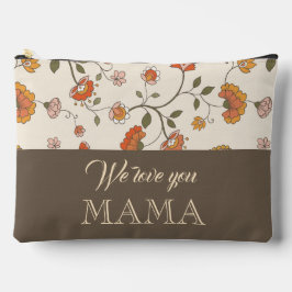 Custom classic flower pattern mustard brown trendy