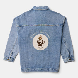 Custom Coffee Shop Denim Jacket – Personalized