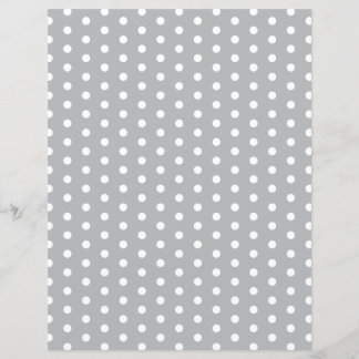 Custom Color with White Polk Dots Scrapbook Paper