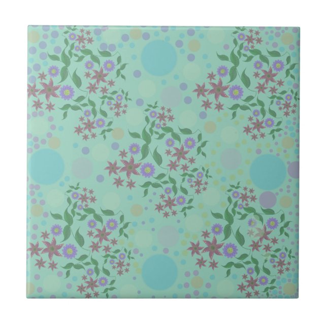 Custom Cute Kidcore Confetti Floral & Vine Pattern (Frente)