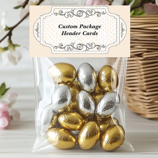 Custom Dot Folded Display Hang Package Header Card (Criador carregado)