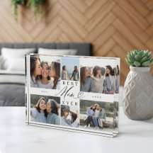Custom Family Photo Collage Gift for Best Mom Ever