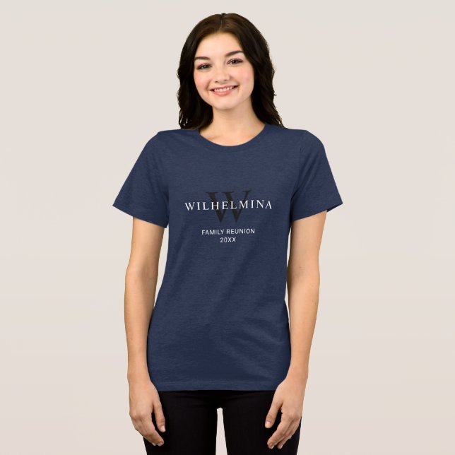 Custom Family Reunion Tri Blend Tee Design (Frente Completa)