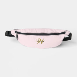 Custom Gold Initial l Stylish Girly Blush Pink 
