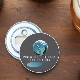 Custom Golf Bottle Opener, Personalized 19th Hole