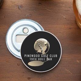 Custom Golf BottleOpener,19thHole Sepia ver