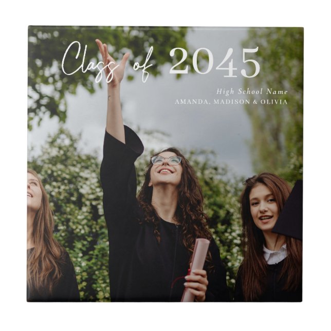 Custom Graduation Farewell Gift Photo (Frente)