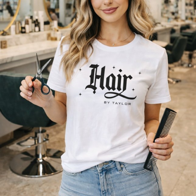 Custom Hairdresser for Hair Stylist Salon T Shirt (Criador carregado)