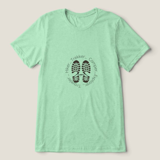 Custom Hiking Adventure T-Shirt | Hiker Trekker Ca (Design frontal)