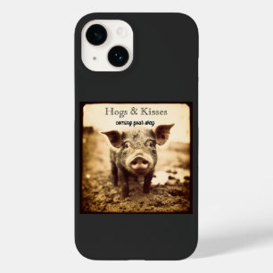 Custom Hogs & Kisses Sepia Farmhouse Boutique