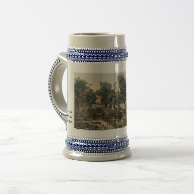 Custom Holy Land Beer Stein Mug (Frente Esquerda)