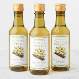 Custom Homemade Vanilla Extract Label