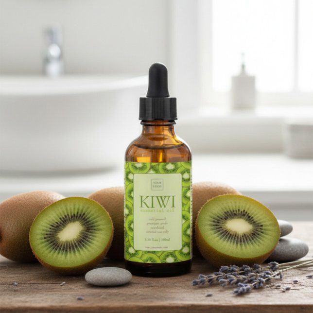 Custom Kiwi Essential Oil Label (Criador carregado)