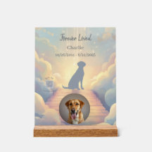 Custom Labrador Retriever Memorial Photo Block