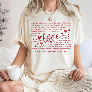 Custom Love Verse with Names for Wedding Gift