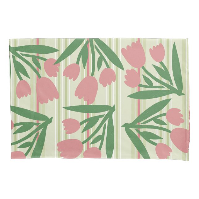 Custom lovely pastel green and pink floral girly (Frente)