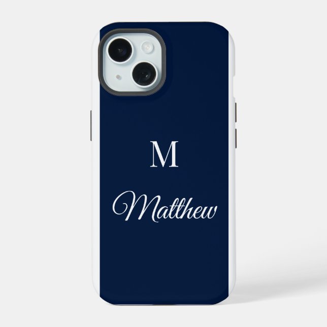 Custom Monogram iPhone Case (Verso)